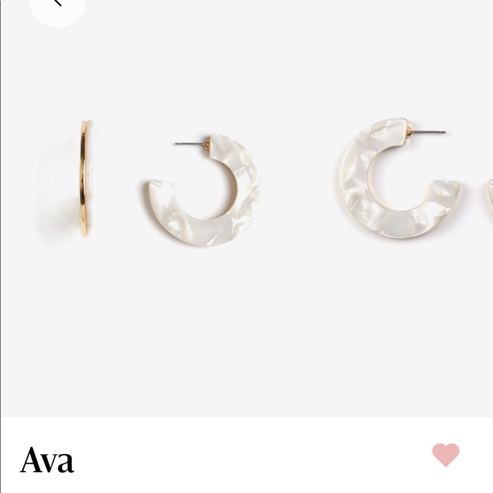 Pearl Semi Hoop Earrings